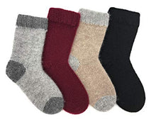 Load image into Gallery viewer, Gia John Baby to Big Kids socks Pure Cashmere (Burgundy, 2-4 Years)
