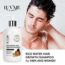 Load image into Gallery viewer, Luv Me Care Rice Water Hair Growth Shampoo With Biotin,Rice Water for Hair Growth- Hair Shampoo for Hair Growth for Thinning Hair and Hair Loss, All Hair Types, Men and Women 10 Fl Oz
