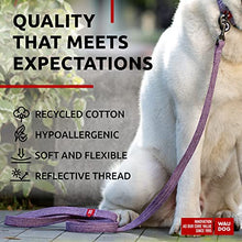 Load image into Gallery viewer, WAUDOG Recycled Cotton Dog Leash Eco-Friendly Collar for Small Medium and Large Dogs - Reflective Dog Leash for Medium Dogs - Strong Dog Leashes for Large Breed Dogs-Puppy Leash for Small Dogs
