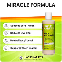 Load image into Gallery viewer, Uncle Harry&#39;s Natural Alkalizing Miracle Mouthwash | Adult &amp; Kids Mouthwash for Bad Breath | pH Balanced Oral Care Mouth Wash &amp; Mouth Rinse (8 fl oz)
