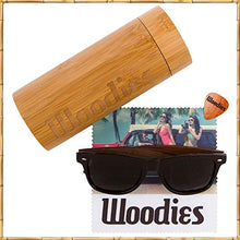 Load image into Gallery viewer, WOODIES Walnut Wood Sunglasses with Bamboo Case and Polarized Lens for Men and Women - 100% UVA/UVB Protection
