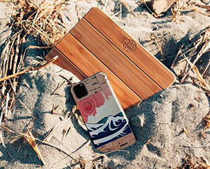 Reveal Cork Wood Cases Compatible with iPhone 11/11 Pro/11 Pro Max - Natural Eco-Friendly Designs Shop (Japanese Ocean, 11 Pro)