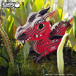EUGY 085 Red Dragon Eco-Friendly 3D Paper Craft Puzzle