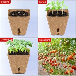 ANGTUO 102 Pcs Peat Pots for Seedlings 2.36 Inch Seed Starter Pots 100% Eco-Friendly Biodegradable Plants Pots with Drainage Holes and 20 Plant Labels