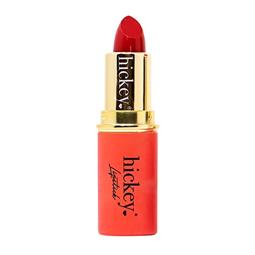 Hickey Lipstick Perfect Red Refillable Lipstick - Moisturizing And Long Lasting Lipstick for Women - Gluten Free, Vegan And Organic Lipstick - Highly Pigmented Lipstick With Velvet Finish