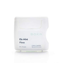 Load image into Gallery viewer, Boka Ela Mint Woven Dental Floss, Made from Natural Vegetable Wax, Teflon-Free and Petroleum-Free, 30 Yards of Waxed Floss (Pack of 1)
