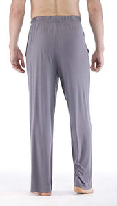 GYS Men's Lounge Pants Bamboo Sleep Pants, Dark Grey, Small