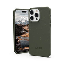 Load image into Gallery viewer, URBAN ARMOR GEAR UAG Designed for iPhone 14 Pro Max Case Green Olive 6.7&quot; Outback Bio Ultra Thin Eco-Friendly Protective Cover Fully Biodegradable and Compostable Compaitible with Wireless Charging
