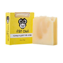 Load image into Gallery viewer, Fat Owl Products Handmade Natural Soap Bars - Palm Oil Free, Organic Bar Soap for Men and Women - Cold Pressed, Fragrance Free 3.5 oz Body Soap Bars (Honey and Oatmeal, Honey and Goat Milk, Rosemary)

