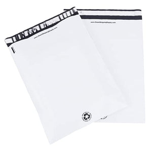 300 Count, 12x15.5 inch Eco Friendly Poly Mailers 100% Recycled Packaging Envelopes Supplies Mailing Bags 2.5 Mil Thick - SMART Mailer