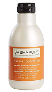 SASHAPURE Healing Conditioner with Sacha Inchi Oil - Sulfate-Free, Color Safe, Hydrate & Revitalize Damaged Hair, 8.5 fl. Oz