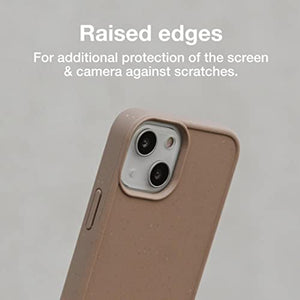WOODCESSORIES - Phone Case for iPhone 13 Mini Case biodegradeable Beige - Ecofriendly, Made of Plants