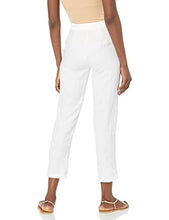 Load image into Gallery viewer, A|X ARMANI EXCHANGE Women&#39;s Hemp Cropped Trousers, White, 0
