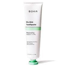 Load image into Gallery viewer, Boka Natural Toothpaste, Fluoride Free - Ela Mint, 4oz, Pack of 1 - Made in USA - Remineralizing, Sensitive Teeth, &amp; Whitening - SLS Free - Dentist Recommended for Adult, Kids Oral Care

