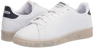 adidas mens Advantage Eco Sneaker, White/White/Ink, 7.5 US