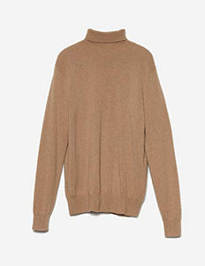 State Cashmere Classic Turtleneck Sweater - Long Sleeve Pullover for Men Made with 100% Pure Cashmere Sourced from Inner Mongolia Goats - Soft, Lightweight & Versatile - (Camel, Medium)