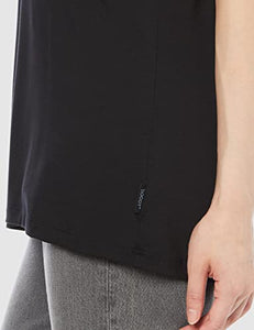 Boody Women’s V-Neck T-Shirt, Soft Comfortable Organic Bamboo Viscose, Short Sleeve Black