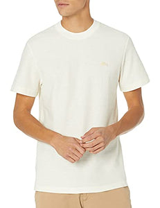 Lacoste Men's Short Sleeve Crewneck Fine Stripe Linen Blend T-Shirt, Naturel Clair/Flour, 4XL