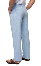 Load image into Gallery viewer, Janmid Men Casual Beach Trousers Linen Summer Pants (Sky Blue, L)
