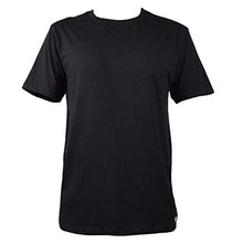Load image into Gallery viewer, Mens Organic T Shirt Black | Fair Trade Certified Tee Shirt | 100% Organic Cotton Shirt GOTS – Eco Friendly Crew Neck Plain Black T-Shirt (S)

