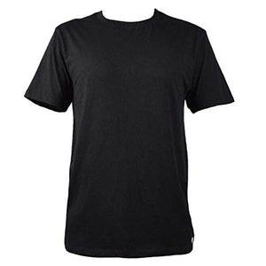Mens Organic T Shirt Black | Fair Trade Certified Tee Shirt | 100% Organic Cotton Shirt GOTS – Eco Friendly Crew Neck Plain Black T-Shirt (S)