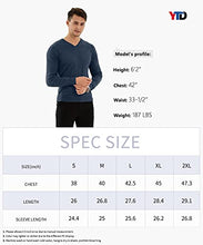 Load image into Gallery viewer, YTD Men&#39;s Casual Slim Fit V-Neck Pullover Long Sleeve Knitted Pullover Sweaters XL Brown
