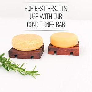 Solid Shampoo Bar, Made With Natural & Organic Ingredients, Sulfate-Free, Cruelty-Free & Vegan, All Hair Types, 3 Ounce Bar (Lemongrass & Sweet Orange)