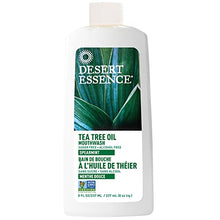 Load image into Gallery viewer, Desert Essence Refreshing Tea Tree Oil Mouthwash - 8 Fl Ounce - Essential Oil of Spearmint - Reduces Plaque Buildup - Complete Oral Care - Refreshing Taste - Vitamin C

