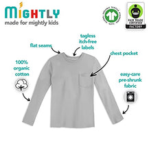 Load image into Gallery viewer, Mightly Boys and Girls&#39; Long Sleeved Raglan | Organic Cotton Fair Trade Certified 2-Pack Shirt Set for Toddlers and Kids, Blue and Olive, 3T

