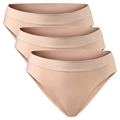DANISH ENDURANCE Bamboo Seamless Bikini Panties for Women, 3 Pack