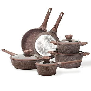 Carote Nonstick Pots and Pans Set 8 Pcs Induction Kitchen Cookware