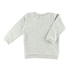 Dear Earth Baby Toddler Bamboo French Terry Heather Gray Sweat Shirt Banana 12M - 4T (3T)