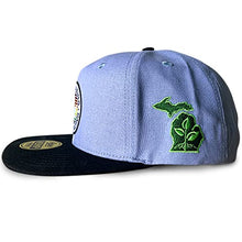 Load image into Gallery viewer, GROWGREENMI Snapback Hat Keep Blazing, Stay Amazing - Made from Hemp, One Size Fits All Gray
