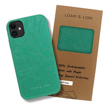 Load image into Gallery viewer, Loam &amp; Lore Biodegradable Eco Phone Case for iPhone 11, Plastic Free Non Silicone Compostable iPhone 11 Case (Mint)
