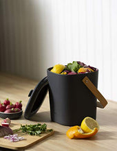 Load image into Gallery viewer, Bamboozle Kitchen Compost Bin – Indoor Countertop Food Composter, Made of Sustainable Bamboo Fiber | Graphite Color
