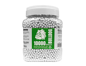 bulldog 10000 Airsoft Pellets [0.20g] Biodegradable [6mm White] Triple