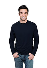 Load image into Gallery viewer, ONNO Men&#39;s Long Sleeve Bamboo T-Shirt L Charcoal Blue
