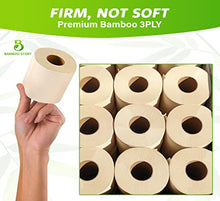 Load image into Gallery viewer, Bamboo Story Unbleached Premium Bamboo Toilet Paper | Chemical Free, Plastic Free, Eco Friendly, Biodegradable, Sustainable Toilet Tissue, BPA Free, FSC Certified | 3 PLY 24 Rolls &amp; 250 Sheets
