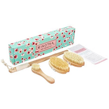 Load image into Gallery viewer, Vegan Dry Brush for Cellulite and Lymphatic Drainage Massage, Natural Firm and Soft Brushes, Cactus Bristles, Dry Skin Brush for Face and Body Set for Brushing, Body Scrub Brush with Handle
