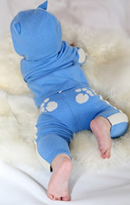Gia John Cashmere Baby Boy 2 Piece Hoodie Set with Pants Blue 12-18m