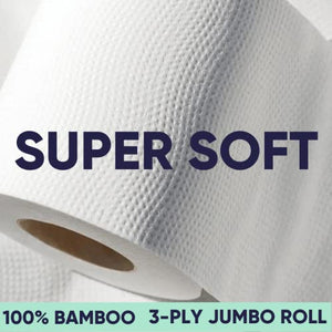 Cloud Paper Bamboo Toilet Paper - 12 Rolls of Eco Friendly Toilet Paper, 3-ply, 300 sheets per roll - Soft and strong, FSC-certified, Totally Chlorine-Free, Plastic-Free, Vegan