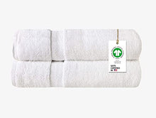 Load image into Gallery viewer, A1 HOME COLLECTIONS 100% Organic Cotton Towels 700 GSM Plush Feather Touch Quick Dry Bath Sheet, Pack of 2 GOTS Certified, Oeko-Tex Green Certified, Organic Cotton Bath Sheet, 36&quot;X70&quot;
