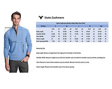 Load image into Gallery viewer, State Cashmere Button Up Mock Neck Sweater - Long Sleeve Pullover for Men Made with 100% Pure Cashmere Sourced from Inner Mongolia Goats - Soft, Lightweight &amp; Versatile - (Undyed White, Large)
