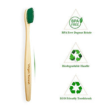 Load image into Gallery viewer, Bamboo Toothbrush Biodegradable, BPA Free Soft Bristles Toothbrush, Eco Friendly Natural Wooden Toothbrushes, Vegan Organic Bamboo Charcoal Tooth Brush for Sensitive Gums Set of 8 Color
