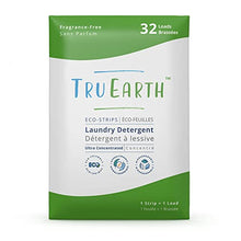 Load image into Gallery viewer, Tru Earth Hypoallergenic, Eco-friendly &amp; Biodegradable Plastic-Free Laundry Detergent Sheets/Eco-Strips for Sensitive Skin, 32 Count (Up to 64 Loads), Fragrance-Free
