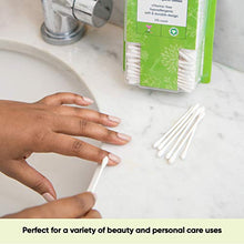 Load image into Gallery viewer, Sky Organics Organic Cotton Swabs for Sensitive Skin, 100% Pure GOTS Certified Organic for Beauty &amp; Personal Care, 4 Pack
