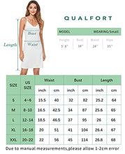 Load image into Gallery viewer, QUALFORT Bamboo Nightgowns for Women Bamboo Slip Nightgown Comfy V Neck Spaghetti Strap Camisole Nightdress White X-Large

