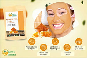 Herbs Botanica Orange Peel Powder Organic Face Mask Vitamin C Powder Face, Skin and Hair Care Exfoliating Face Scrub For Acne and Dark Face Care Spots Body Scrub Vegan, No Added Chemicals, Facial Mask 5.3 oz