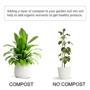 Old Potters Organic Compost 10 lbs - Plant Based Potting Soil - Home, Garden Organic Fertilizer - Complete Food for Plants - Boosts Plant Growth - Use for Indoor and Outdoor Farming (10 LBS)