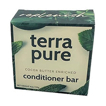 Load image into Gallery viewer, Terra Pure Conditioner Bar | Cocoa Butter Enriched by 1-Shoppe | Plastic Free, Soap Free, Vegan, Plant Based, Sustainable, Eco-Friendly, &amp; Zero Waste

